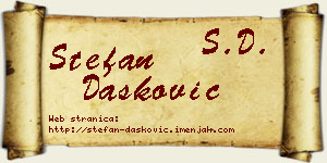 Stefan Dašković vizit kartica